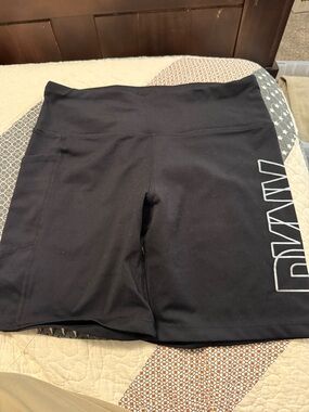 DKNY Black Women's Bike Shorts with Side Logo